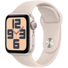 Apple Watch SE 2 2023 40mm GPS Starlight Aluminum Case with Starlight Sport Band - S/M
